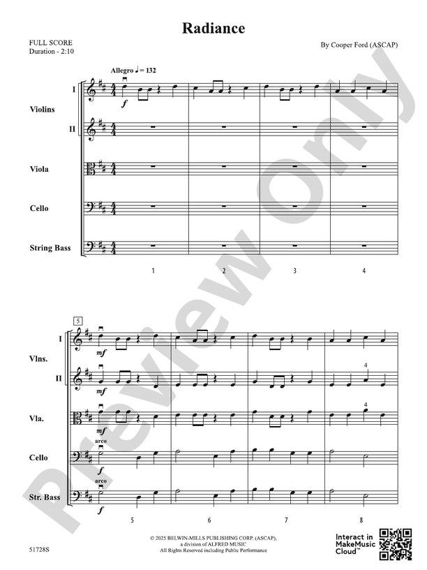 Radiance - String Orchestra Conductor Score & Parts (Digital Download)