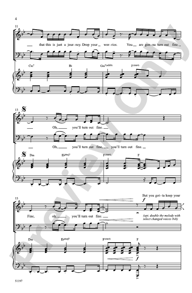 Keep Your Head Up - 3 Part Mixed Choral Octavo (Digital Download)