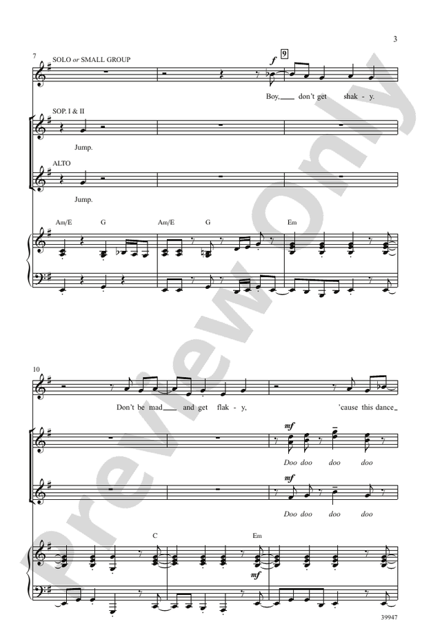 Jump – SSA Choral Octavo (Digital Download)