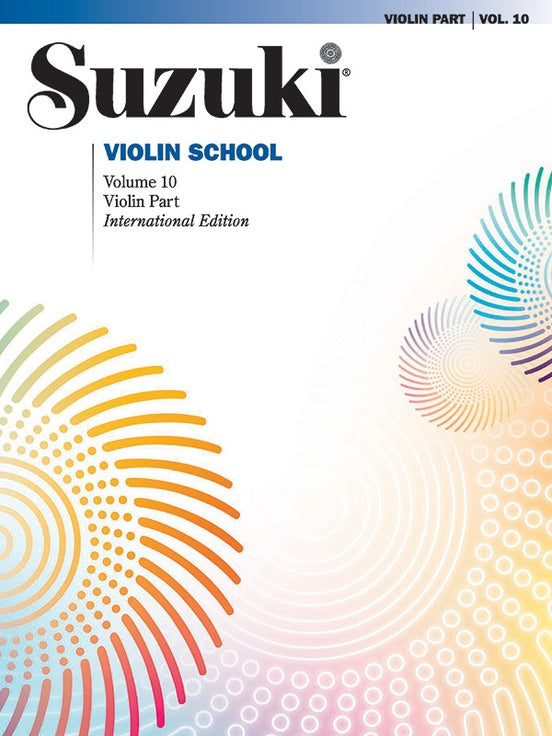 Suzuki Violin School Book/Vol. 10 International Edition - Violin Book Only [No CD] 0226