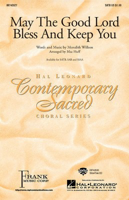 May the Good Lord Bless and Keep You - Meredith Willson - SSAA Mac Huff Hal Leonard Choral Score Octavo