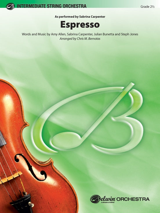 Espresso - String Orchestra Conductor Score & Parts (Digital Download)