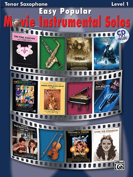 Easy Popular Movie Inst Solos Tenor Sax Bk/CD