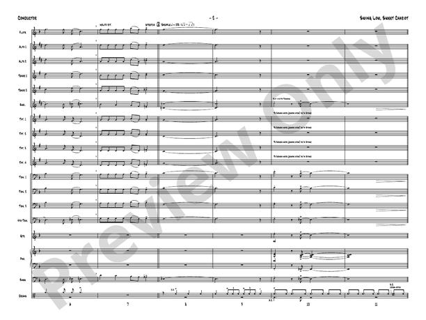 Swing Low, Sweet Chariot – Jazz Ensemble Conductor Score & Parts (Digital Download)