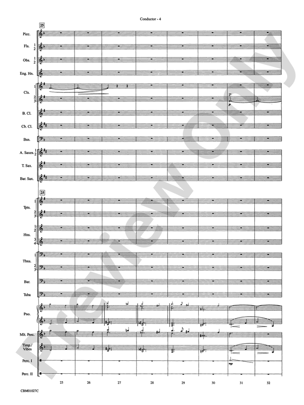 Harry Potter Symphonic Suite - Concert Band Conductor Score & Parts (Digital Download)