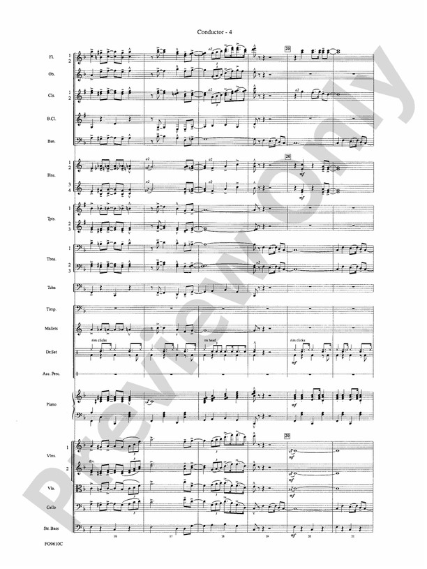 A Salute to the Big Apple – Full Orchestra Conductor Score & Parts (Digital Download)