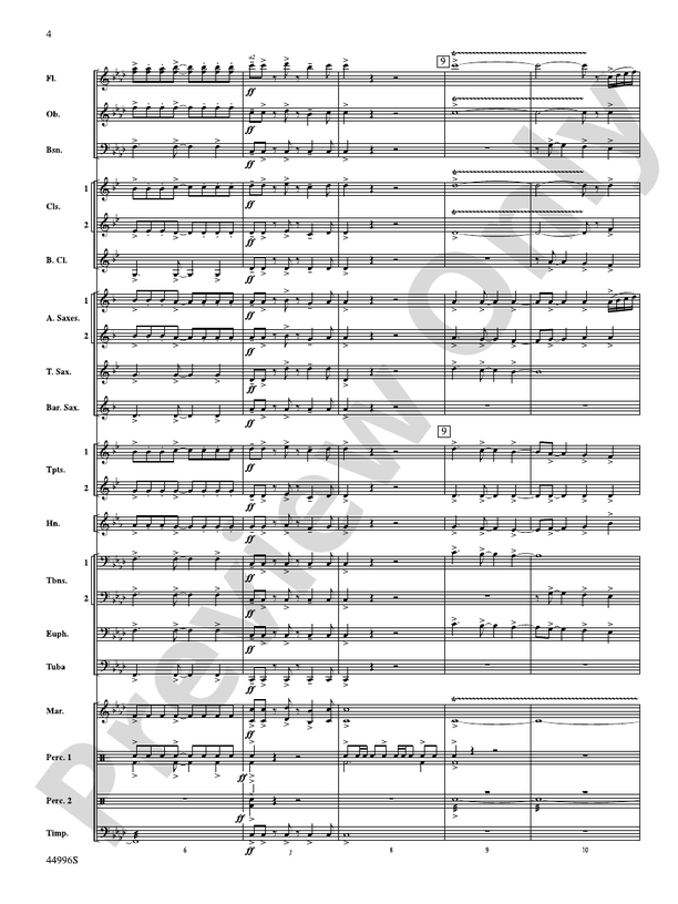 Race Car - Concert Band Conductor Score & Parts (Digital Download)