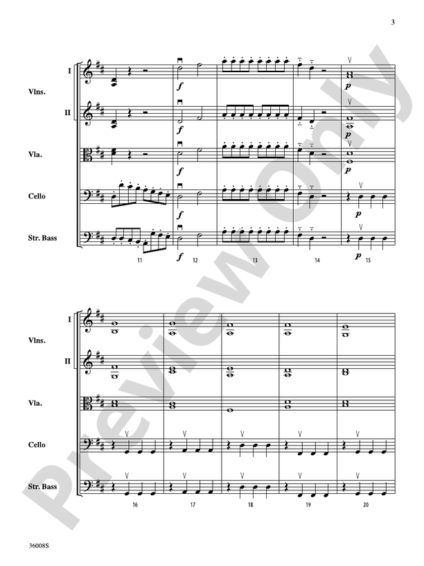 Symphony No. 1 (1st Movement, K.16) – String Orchestra Conductor Score & Parts (Digital Download)