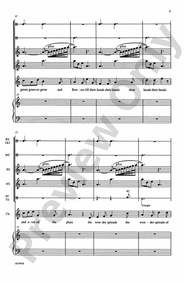 In Time of Silver Rain – Children's and SATB Choral Octavo (Digital Download)