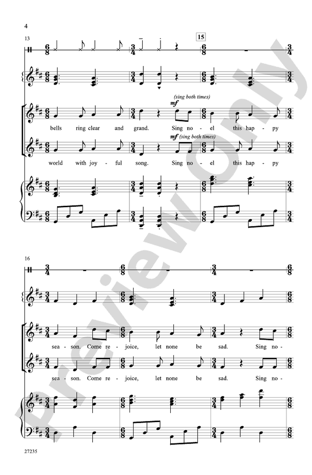A Welsh Noel - 2-Part Choral Octavo (Digital Download)