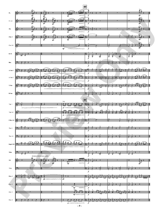Prophetic Dances - Concert Band Conductor Score & Parts(Digital Download)