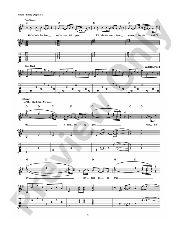 I'll Try - Guitar TAB (Digital Download)