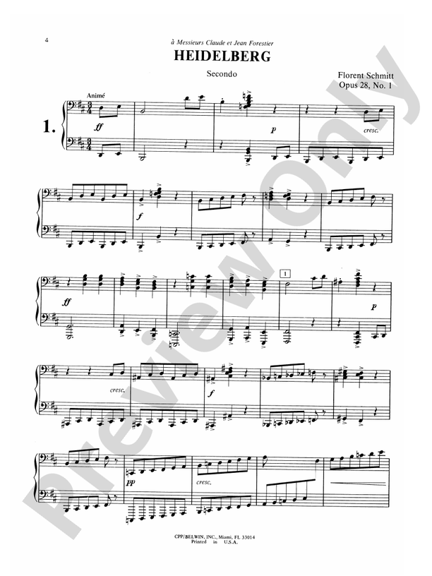 Schmitt - Album of Piano Duets, Volume II - 1 Piano, 4 Hands (Digital Download)