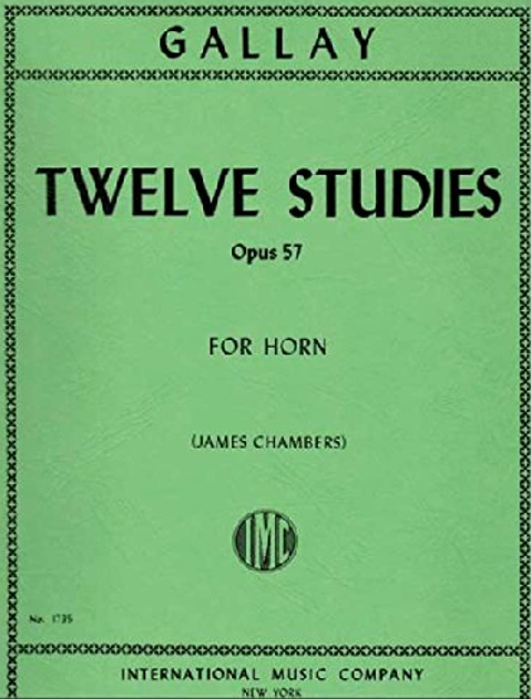 Gallay - 12 Studies for 2nd Horn Op57 - French Horn Solo IMC IMC1735