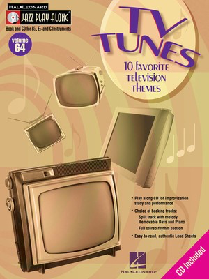 TV Tunes - Jazz Play-Along Volume 64 - Various - Bb Instrument|Bass Clef Instrument|C Instrument|Eb Instrument Hal Leonard Lead Sheet /CD