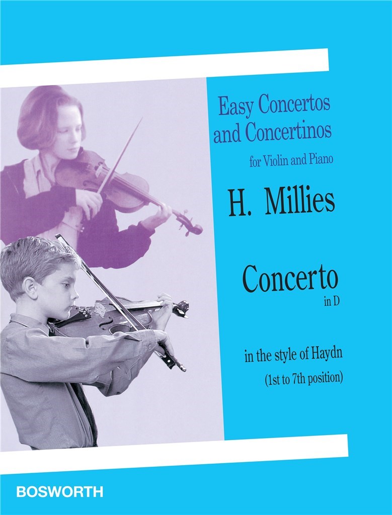 Millies - Concerto in Dmaj in the Style of Haydn - Violin/Piano Accompaniment Bosworth BOE003910