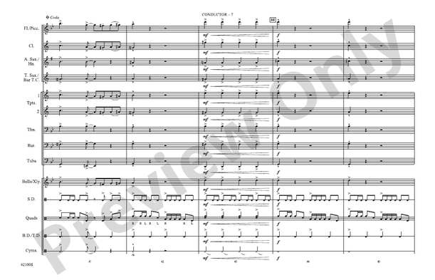 The Jazz Police – Marching Band Conductor Score & Parts (Digital Download)