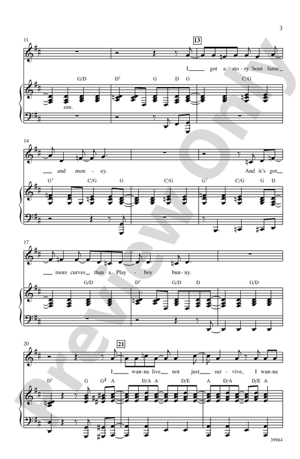 Live in Living Color (from the musical Catch Me If You Can) – SSA Choral Octavo (Digital Download)