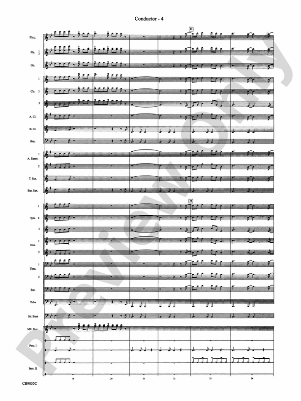 A Charlie Brown Christmas - Concert Band Conductor Score & Parts (Digital Download)