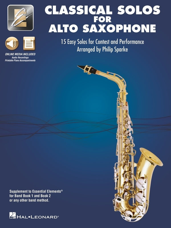 Classical Solos Volume 1 - Alto Saxophone/Media Access Online Hal Leonard 870093