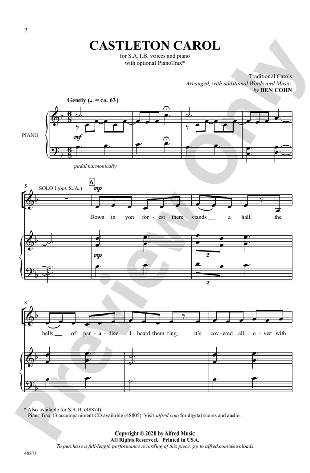 Castleton Carol – SATB Choral Octavo (Digital Download)