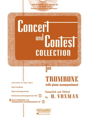 Concert and Contest Collection for Trombone - Book/CD Pack - Trombone Himie Voxman Rubank Publications /CD