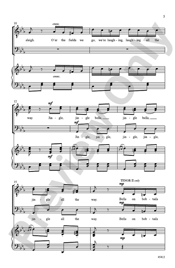 Jingle Bells Rondo – TTB Choral Octavo (Digital Download)