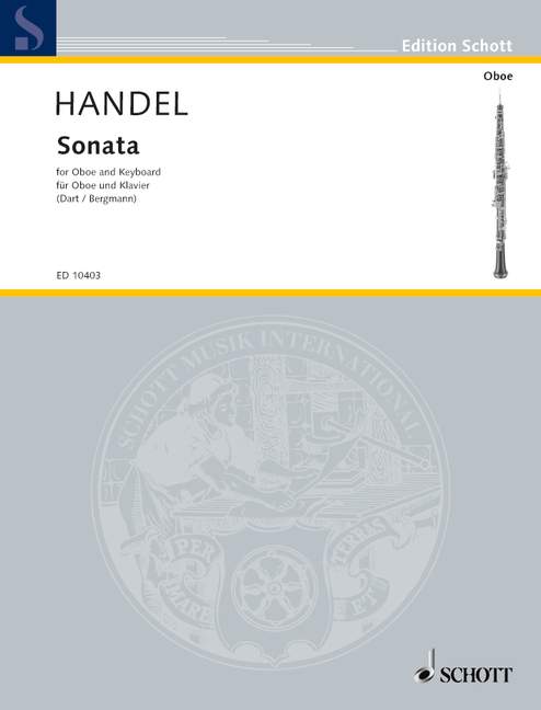 Sonata in Bb Major HWV 357 Oboe/Piano - Schott ED10403