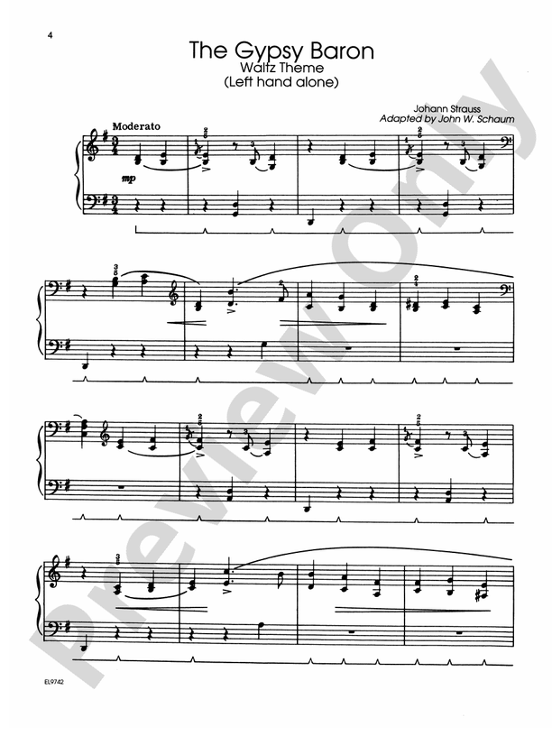 Left-Hand Solos, Book 2 (for left hand alone) - Piano Solo (Digital Download)