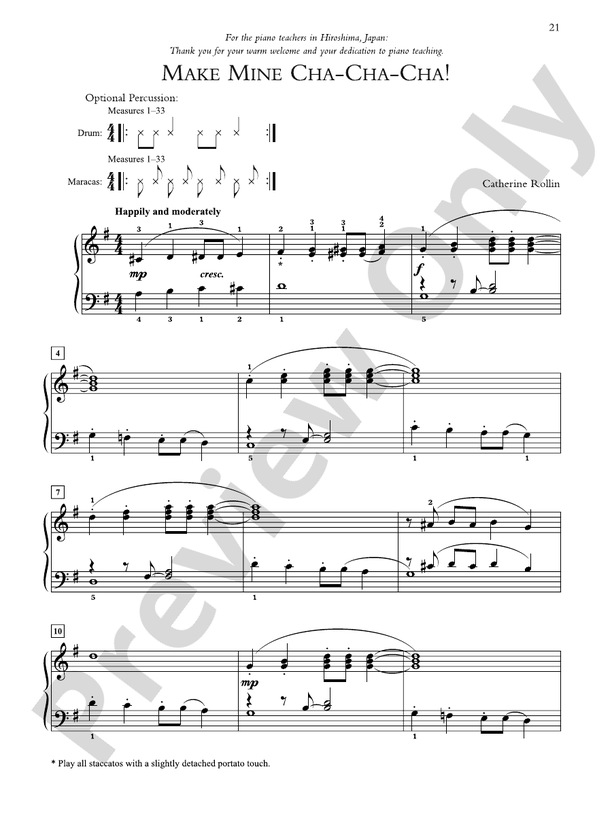 Make Mine Cha-Cha-Cha! - Piano Solo (Digital Download)