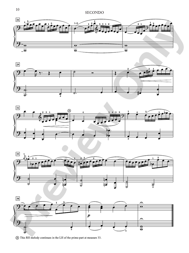 Schumann - Six Etudes in Canon Form, Opus 56 - 1 Piano, 4 Hands (Digital Download)