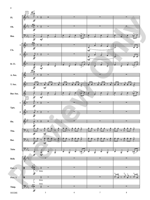 A Dashing Gallop - Concert Band Conductor Score & Parts (Digital Download)
