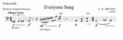 Everyone Sang - Cello Part (Digital Download)