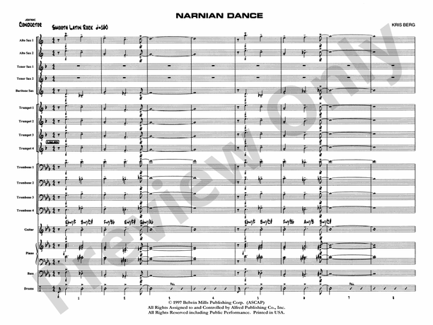 Narnian Dance - Jazz Ensemble Conductor Score & Parts (Digital Download)
