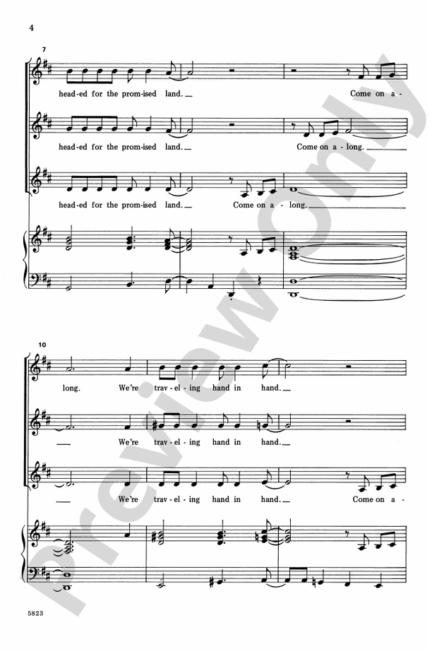 Headed for the Promised Land – SSA Choral Octavo (Digital Download)
