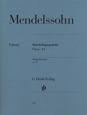 String Quartets Op 44 Nos 1-3 Score/Part