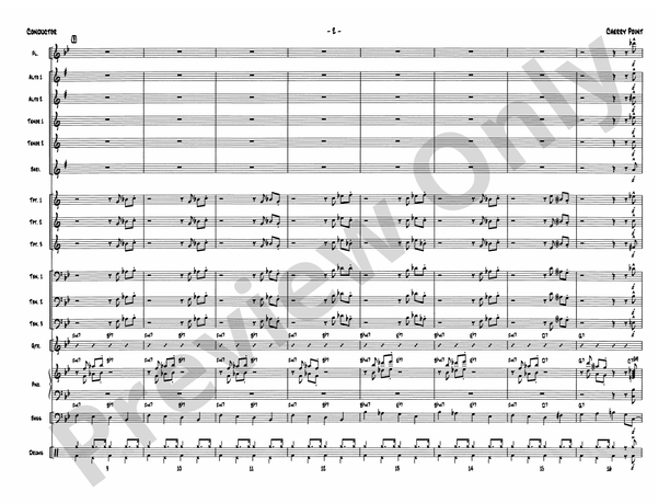 Cherry Point - Jazz Ensemble Conductor Score & Parts (Digital Download)
