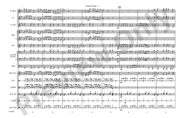Just Give Me a Reason – Marching Band Conductor Score & Parts (Digital Download)