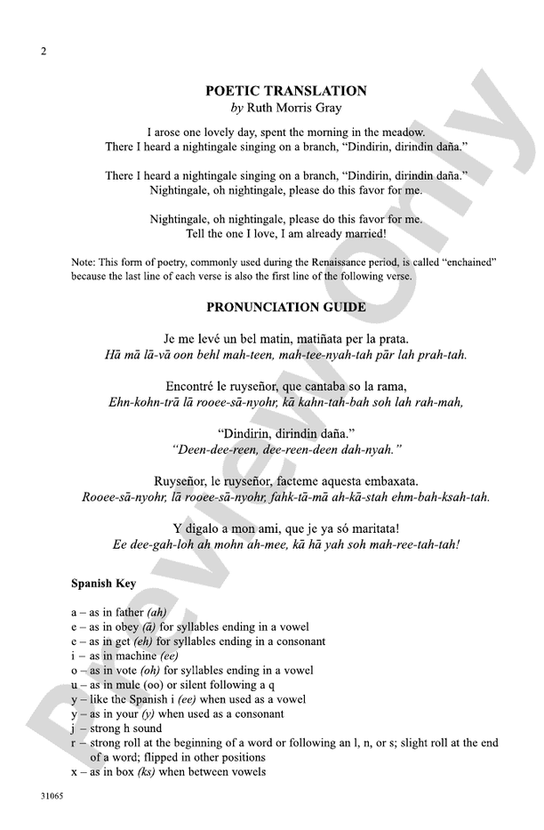 Dindirin – SATB a cappella Choral Octavo (Digital Download)