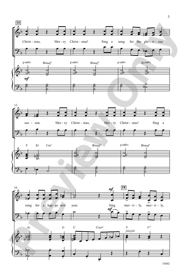 Merry Christmas, Merry Christmas (from Home Alone 2) – SAB Choral Octavo (Digital Download)