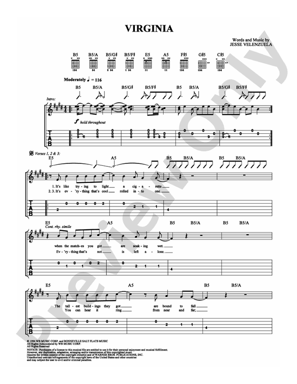 Virginia - Easy Guitar (Digital Download)