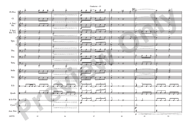 Superman Opener – Marching Band Conductor Score & Parts (Digital Download)
