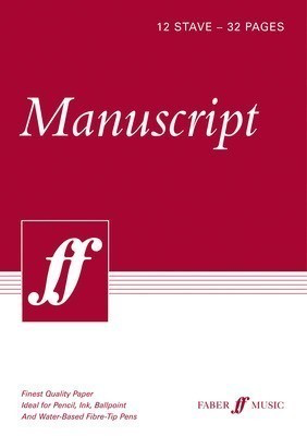 Manuscript A4 12-stave 32 pages (cream) - Faber Music