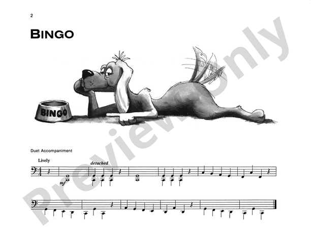 Bingo - Piano Solo with Optional Duet Accompaniments (Digital Download)
