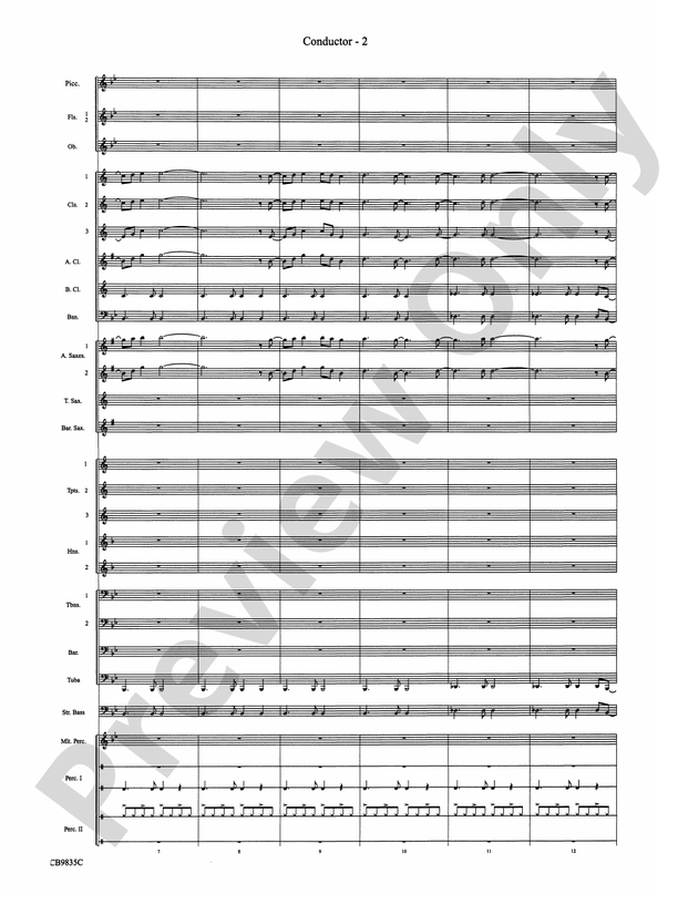 A Charlie Brown Christmas - Concert Band Conductor Score & Parts (Digital Download)