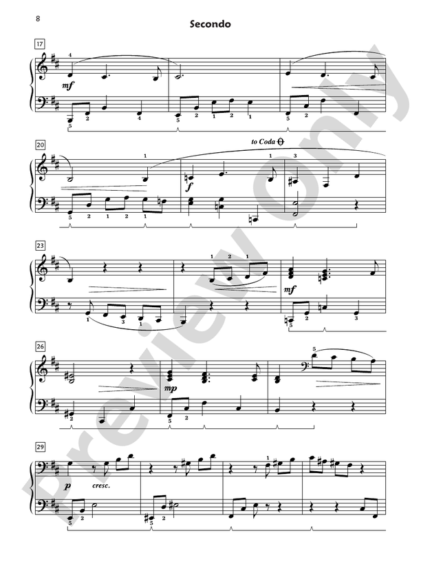 Premier Piano Course, Duet 6 - 1 Piano, 4 Hands (Digital Download)