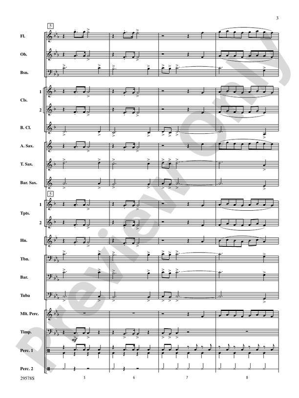 Delta Force - Concert Band Conductor Score & Parts (Digital Download)