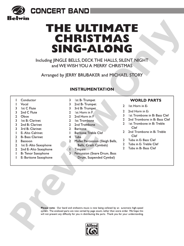 The Ultimate Christmas Sing-Along - Concert Band Conductor Score & Parts (Digital Download)