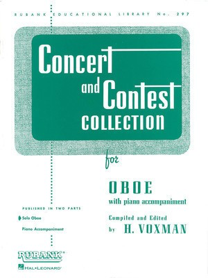 Concert and Contest Collection for Oboe - Piano Accompaniment - Various - Oboe Himie Voxman Rubank Publications Piano Accompaniment