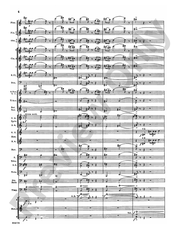 Alarums, Op. 27 - Concert Band Conductor Score & Parts (Digital Download)